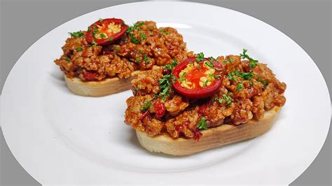 Ďábelské tousty s mletým masem