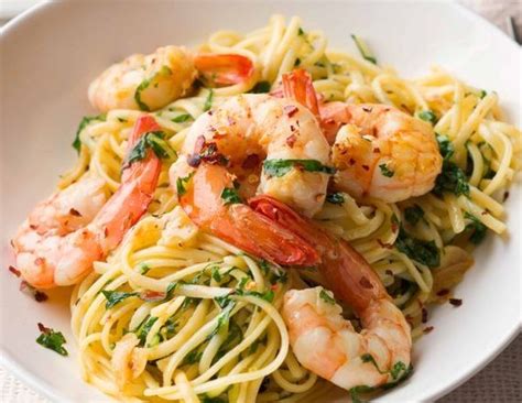 Špagety s krevetami