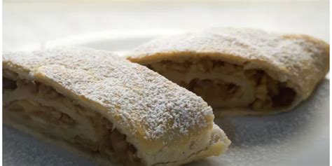 Štrúdl s pivním těstem