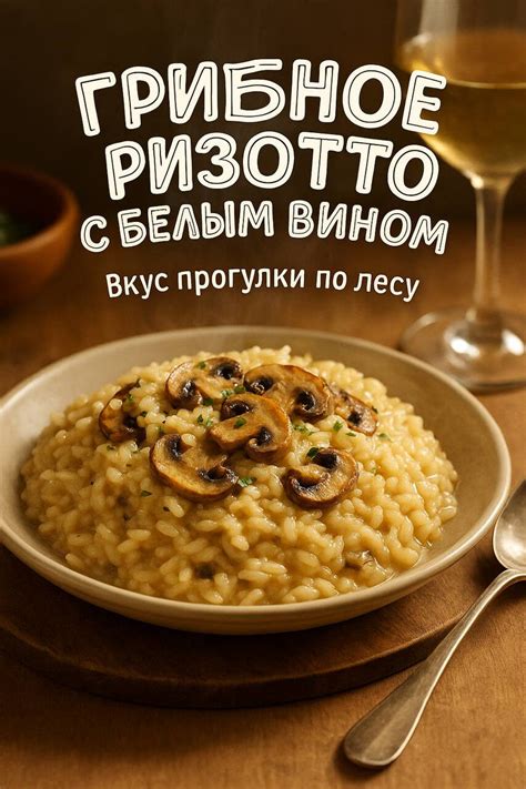 Грибное ризотто с тимьяном