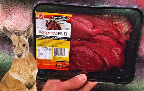 Кенгурятина в супермаркете