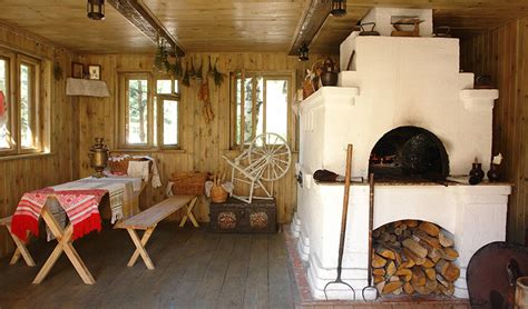 Русская печь в избе