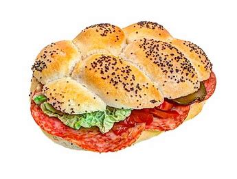 Domácí obložená houska