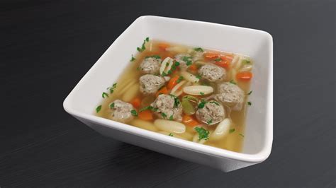 Francouzská polévka s mušličkami a masovými knedlíčky