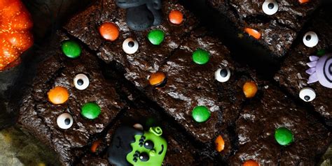 Halloweenské brownies