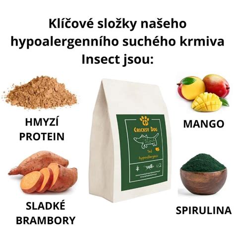 Hypoalergenní krmivo pro psy s hmyzím proteinem