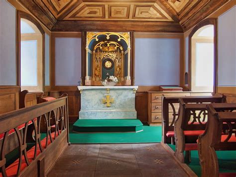 Interiér hradní kaple