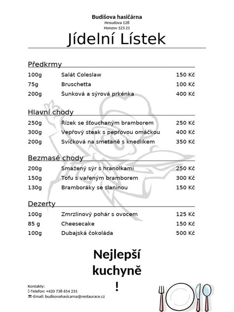 Jídelní lístek