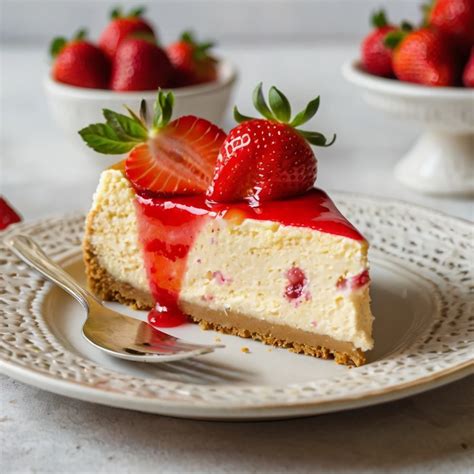 Jahodový cheesecake