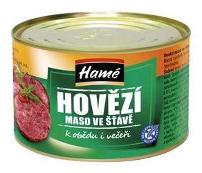 Konzervované hovězí maso