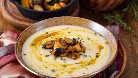 Krémová polévka s houbami