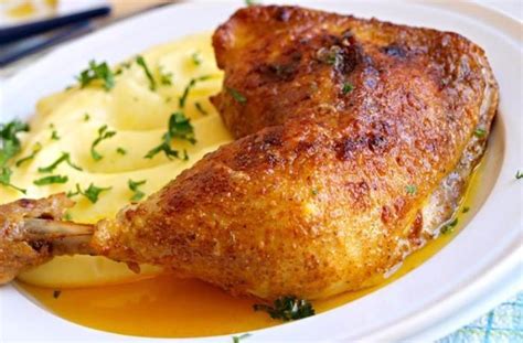 Kuře s bramborovou kaší