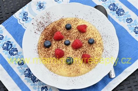 Kukuřičná kaše s houbami