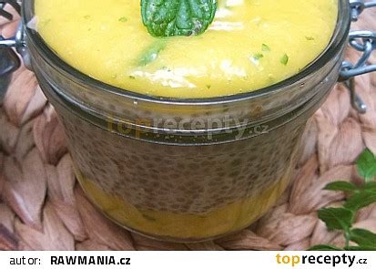 Mandlový pudink s chia semínky