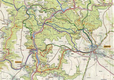 Mapa okolí hradu Houska