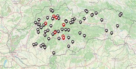 Mapa výskytu kanibalismu