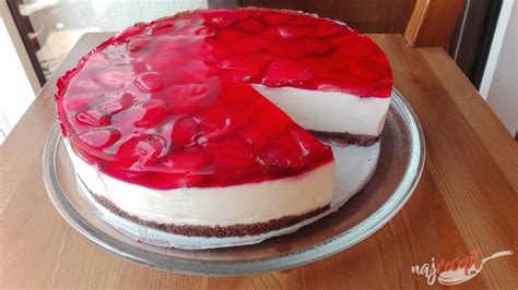 Nepečený tvarohový koláč s ovocem