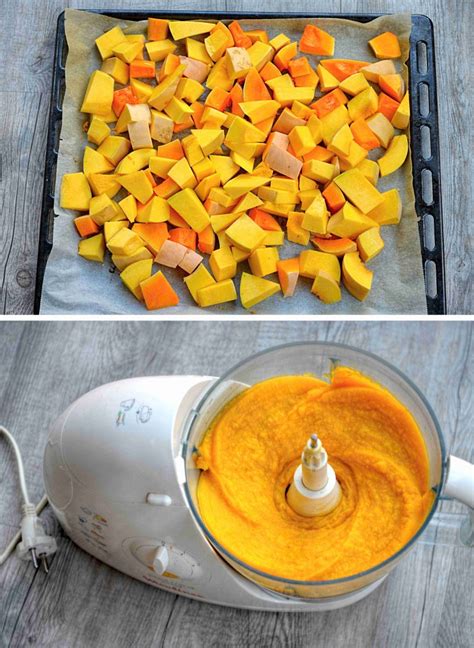 Příprava dýňového pyré