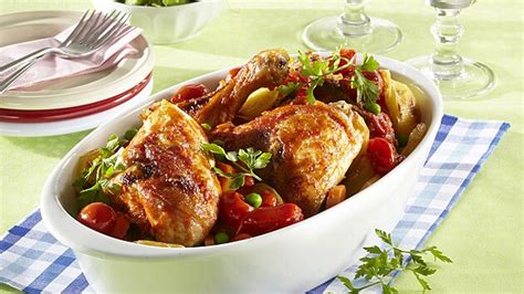 Pečené kuře se zahradní zeleninou