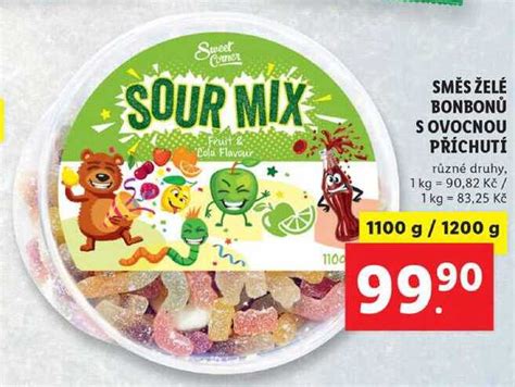 Různé druhy bonbonů