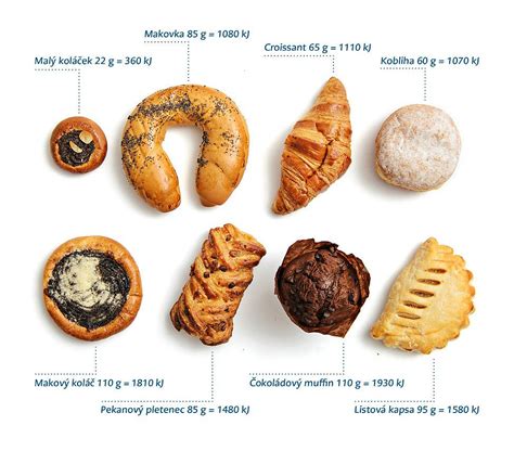 Různé druhy pečiva