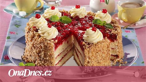 Rybízový dort s tofu krémem