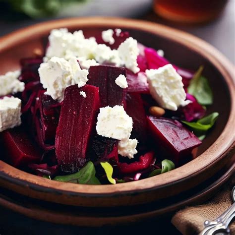 Salát z červené řepy se sýrem