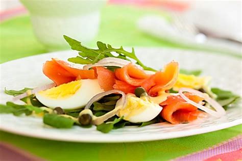 Salát z rukoly a vejce