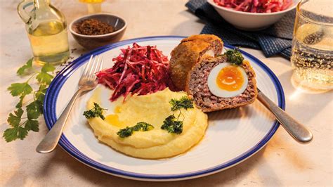 Skotské vejce se salátem