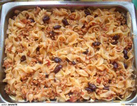 Těstoviny s mletým masem