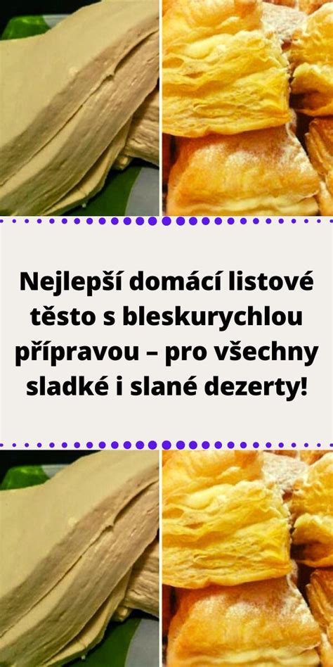Tipy a triky pro listové těsto