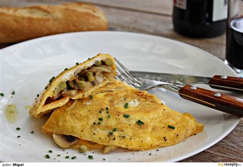 Vaječná omeleta s džemem