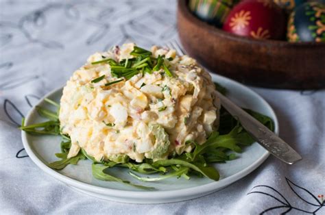 Vaječný salát se šunkou