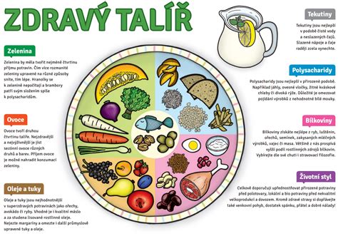 Zdravý talíř - rozdělení porce jídla